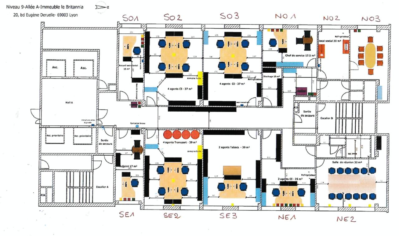 Bureau Lyon 527m² Location bureau Lyon Rhône OLBUR2533274 10